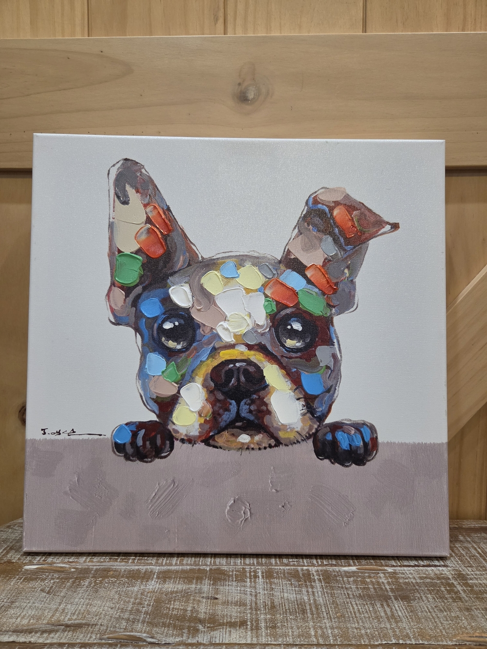 Boston Terrier Canvas Print | 16" × 16"